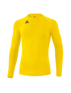 Erima Funktionsunterwäsche Langarmshirt Athletic Rundhals (nahtlos) gelb Herren